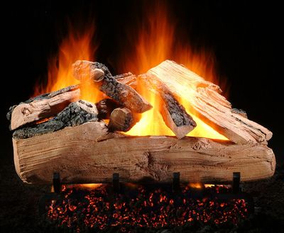 Hargrove: 24" Western Pine Full Pan Log Set—primary view