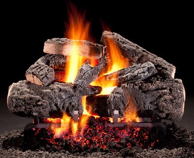 Hargrove: 21" Cross Timbers See-Thru Shallow Log Set—primary view